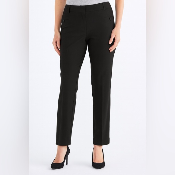 3/for $15 🍒 LABIJOU Classic Black Straight Leg Stretchy Work Slacks 🖤 (Size 8) - Picture 11 of 11